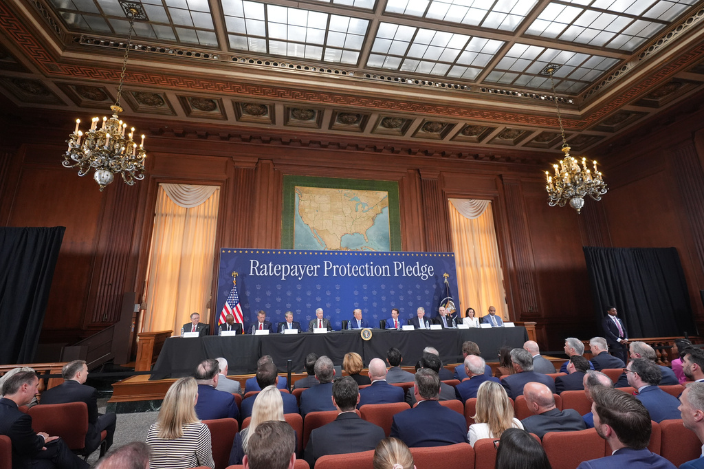 President Donald Trump speaks at the Environmental Protection Agency (EPA) Thursday, July 23, 2026, in Washington. (AP Photo/Alex Brandon)