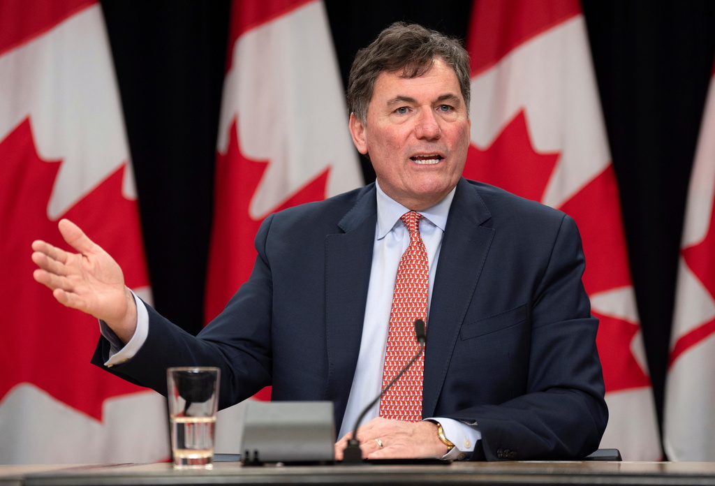 FILE - Finance Minister Dominic LeBlanc gestures during a news conference on tariffs, March 12, 2025 in Ottawa, Ontario. (Adrian Wyld/The Canadian Press via AP, File)