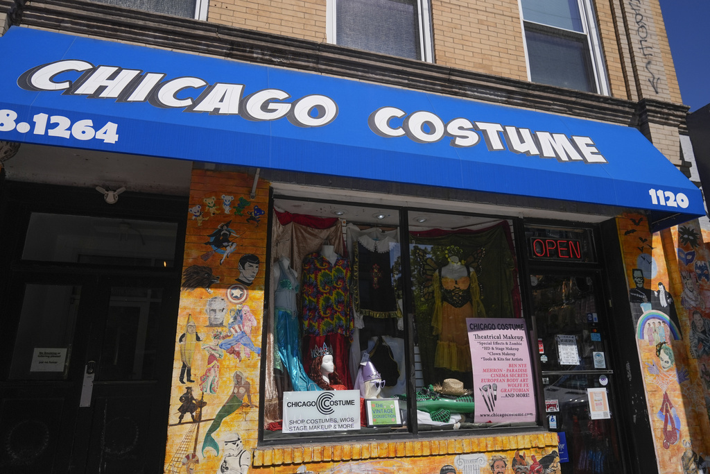 The Chicago Costume store is seen Wednesday, Sept. 17, 2025, in Chicago. (AP Photo/Erin Hooley)