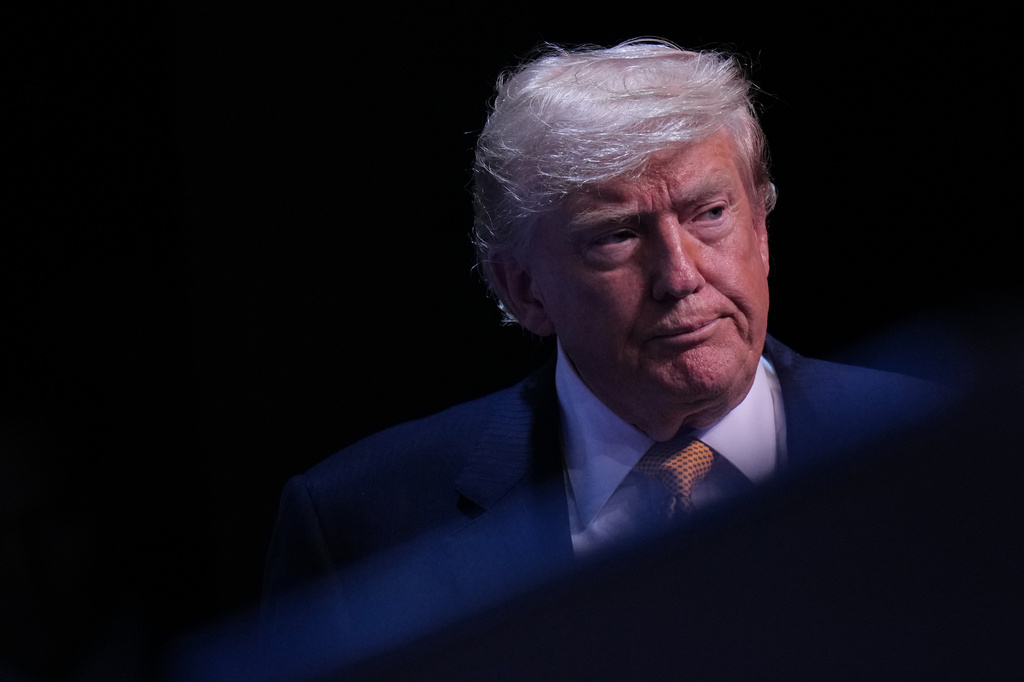 President Donald Trump arrives for a media conference at the NATO summit in Ankara, Turkey, Wednesday, July 8, 2026. (AP Photo/Francisco Seco)