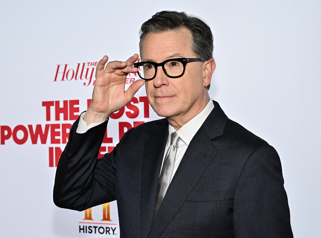 FILE - Stephen Colbert attends The Hollywood Reporter's The Most Powerful People in New York Media issue in New York on May 7, 2026. (Photo by Evan Agostini/Invision/AP, File)