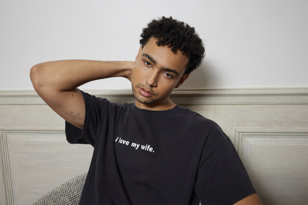 Archie Madekewe poses for a portrait to promote "Lurker" on Monday, Aug. 18, 2025, in New York. (Photo by Matt Licari/Invision/AP)