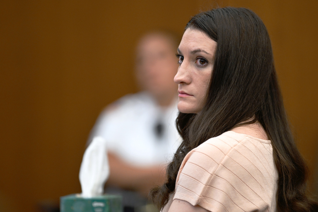 Lindsay Clancy, during her murder trial, Thursday, Aug. 13, 2026., in Plymouth, Mass. Josh Reynolds/Pool (AP Photo/Josh Reynolds, Pool)