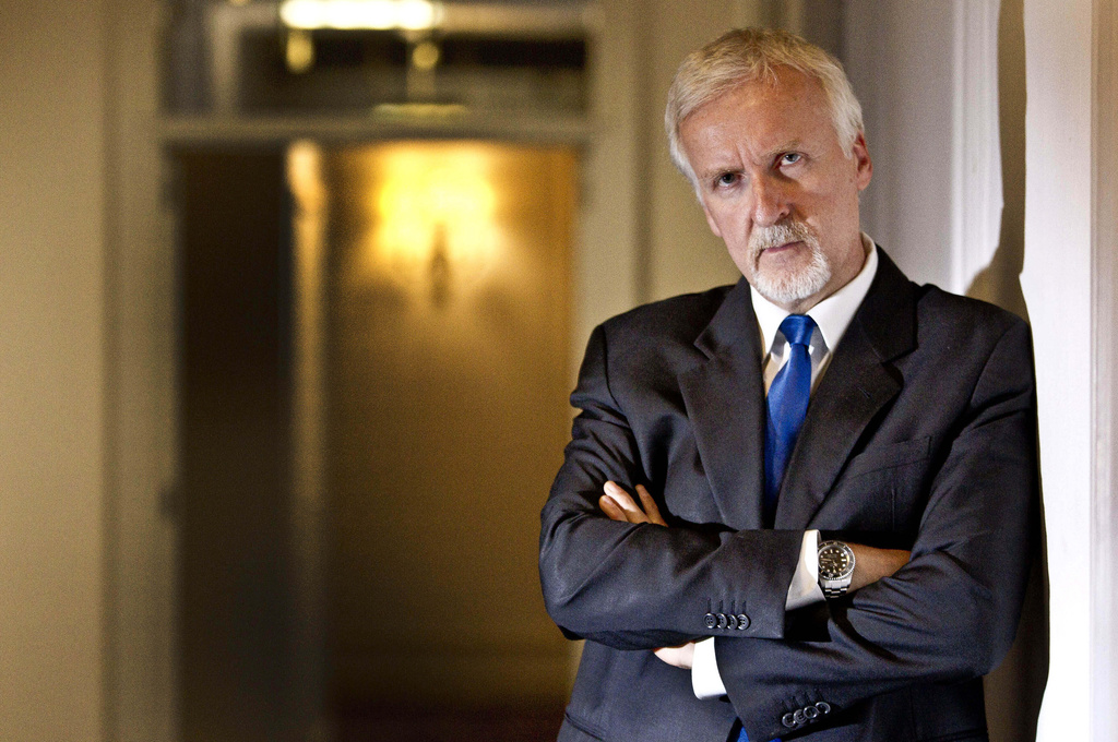 FILE - Filmmaker James Cameron poses in London on March 27, 2012. (AP Photo/Joel Ryan, File)