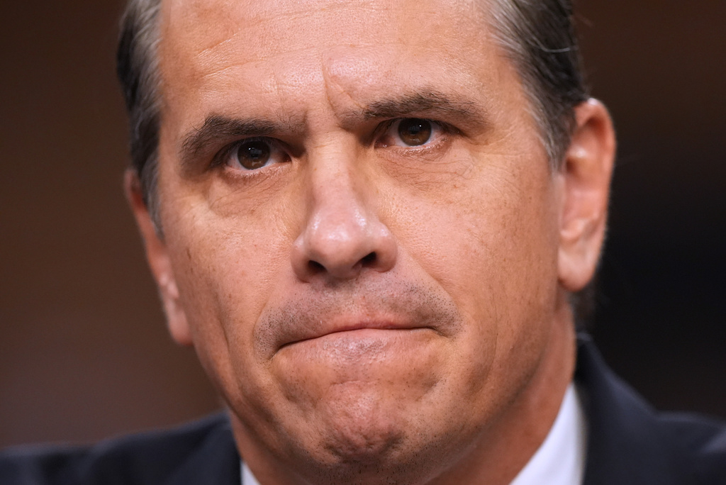 Acting Attorney General Todd Blanche appears before the Senate Judiciary Committee on Capitol Hill in Washington, Wednesday, July 15, 2026. (AP Photo/Mark Schiefelbein)
