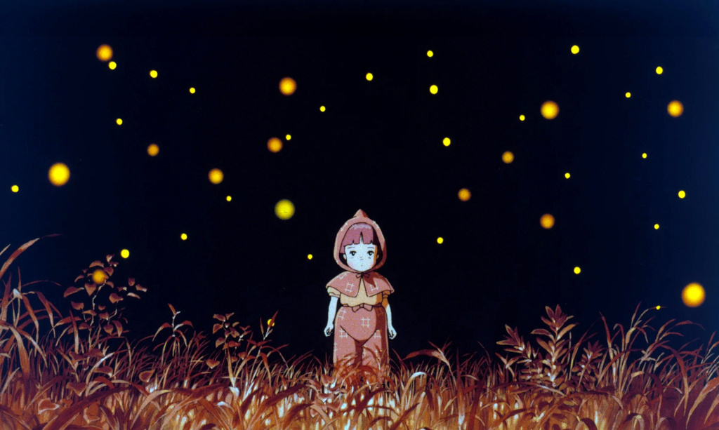 This image released by GKIDS shows a scene from the 1988 film "Grave of the Fireflies." (GKIDS via AP)