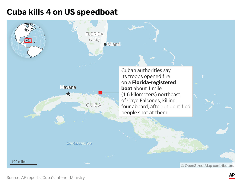 Cuba's military shot at a U.S.-registered boat Wednesday close to its shoreline, authorities said. (AP Digital Embed)
