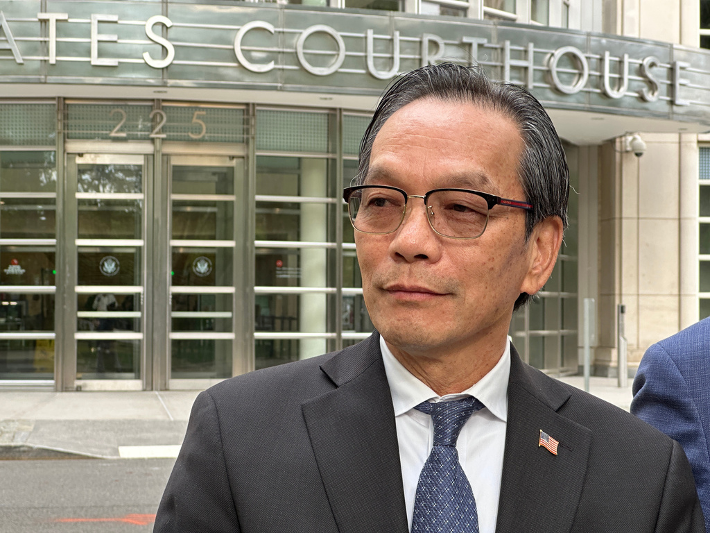 Lu Jianwang leaves a U.S. courthouse in Brooklyn, New York on Wednesday, May 13, 2026, following his conviction of acting as an illegal foreign agent for China. (AP Photo/Michael R. Sisak)
