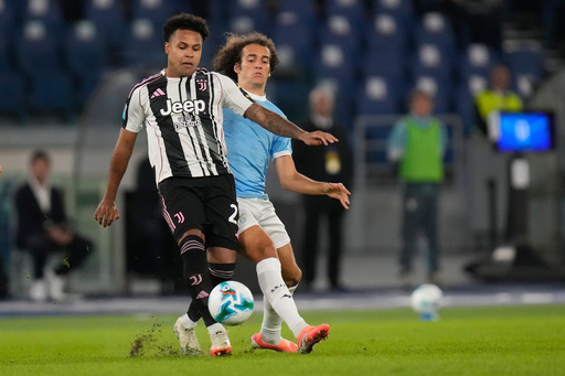 Juventus' Weston McKennie passes the ball by Lazio's Matteo Guendouzi during the Italian Serie A soccer match between Lazio and Juventus in Rome, Sunday, Oct. 26, 2025. (AP Photo/Gregorio Borgia) Juventus' Weston McKennie passes the ball by Lazio's Matteo Guendouzi during the Italian Serie A soccer match between Lazio and Juventus in Rome, Sunday, Oct. 26, 2025. (AP Photo/Gregorio Borgia)