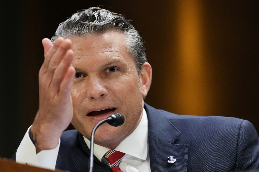 Defense Secretary Pete Hegseth testifies at a Senate Appropriations Committee hearing, Tuesday, July 21, 2026, on Capitol Hill in Washington. (AP Photo/Jacquelyn Martin)