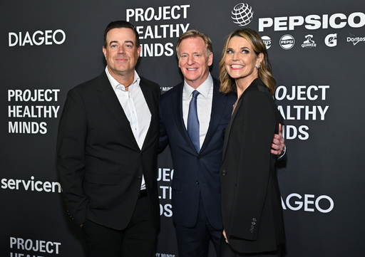 Carson Daly, left, Roger Goodell and Savannah Guthrie attend the third annual World Mental Health Day Gala, hosted by Project Healthy Minds, at Spring Studios on Thursday, Oct. 9, 2025, in New York. (Photo by Evan Agostini/Invision/AP) Carson Daly, left, Roger Goodell and Savannah Guthrie attend the third annual World Mental Health Day Gala, hosted by Project Healthy Minds, at Spring Studios on Thursday, Oct. 9, 2025, in New York. (Photo by Evan Agostini/Invision/AP)