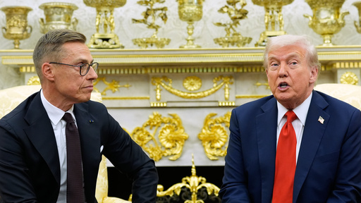 President Donald Trump and Finland's President Alexander Stubb meet in the Oval Office at the White House, Thursday, Oct. 9, 2025, in Washington. (AP Photo/Alex Brandon) President Donald Trump and Finland's President Alexander Stubb meet in the Oval Office at the White House, Thursday, Oct. 9, 2025, in Washington. (AP Photo/Alex Brandon)