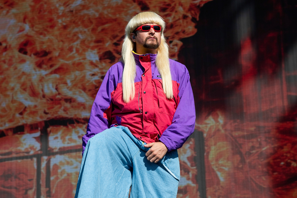 FILE - Oliver Tree performs at the Austin City Limits Music Festival in Austin, Texas, on Oct. 16, 2022. (Photo by Amy Harris/Invision/AP, File)