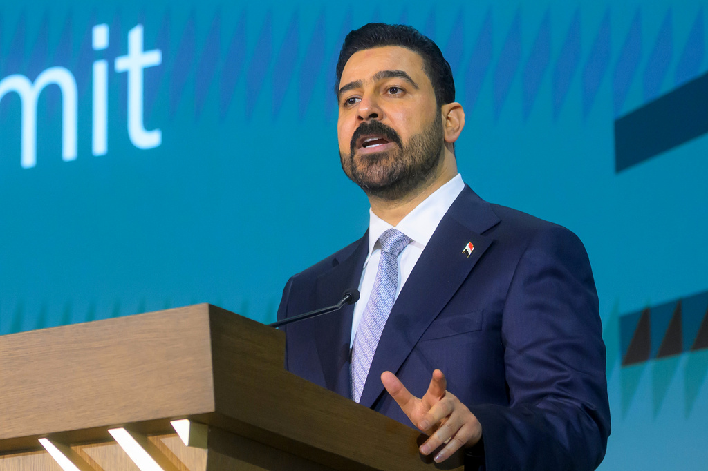 FILE - Iraqi Prime Minister Ali al-Zaidi speaks at the U.S. Iraq Business Summit at the U.S. Chamber of Commerce, Friday, July 17, 2026, in Washington. (AP Photo/Rod Lamkey, Jr., file)