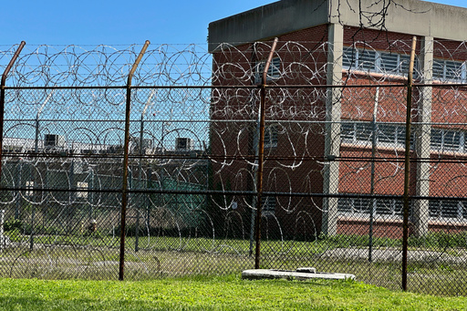 FILE - The Rikers Island jail complex in the Bronx borough of New York, May 7, 2024. (AP Photo/Ted Shaffrey, File) FILE - The Rikers Island jail complex in the Bronx borough of New York, May 7, 2024. (AP Photo/Ted Shaffrey, File)