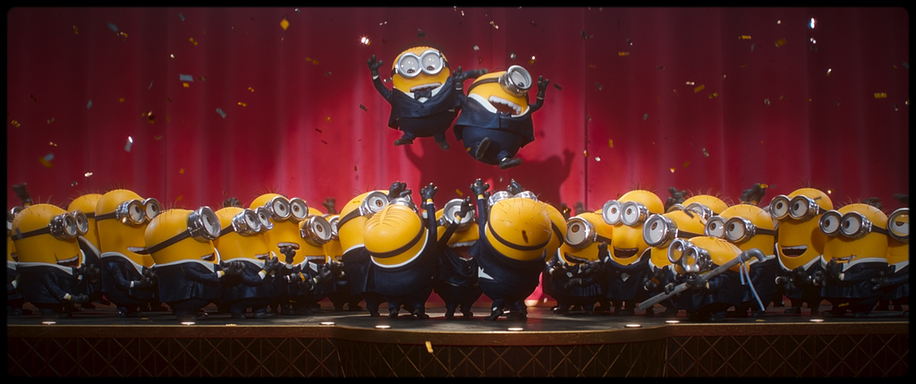 This image released by Universal Pictures shows a scene from Illumination's "Minions & Monsters." (Universal Pictures via AP)