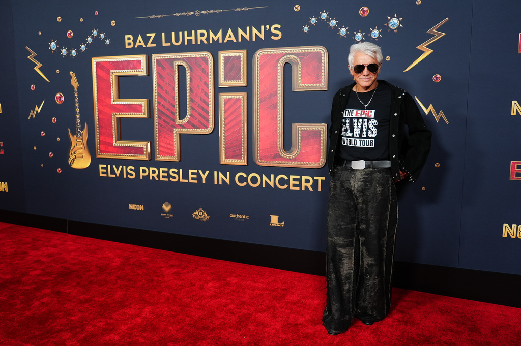 Baz Luhrmann arrives at the premiere of "EPiC: Elvis Presley in Concert" on Wednesday, Feb. 18, 2026, at TCL Chinese Theatre in Los Angeles. (Photo by Richard Shotwell/Invision/AP)
