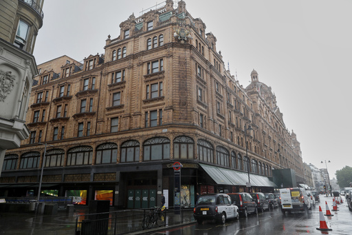 FILE - A general view of Harrods department store in London, July 1, 2020. (AP Photo/Alastair Grant, File) FILE - A general view of Harrods department store in London, July 1, 2020. (AP Photo/Alastair Grant, File)