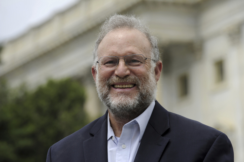FILE - Ben & Jerry's co-founder Jerry Greenfield speaks on Capitol Hill in Washington, Thursday, July 10, 2014, about a House proposal that would deny Americans the right to know about the genetically engineered ingredients in their food during a news conference. (AP Photo/Susan Walsh, File)