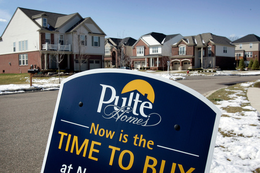 FILE - The Pulte Homes community of Liberty Park is seen in Novi, Mich., Wednesday, April 8, 2009. (AP Photo/Carlos Osorio, File) FILE - The Pulte Homes community of Liberty Park is seen in Novi, Mich., Wednesday, April 8, 2009. (AP Photo/Carlos Osorio, File)