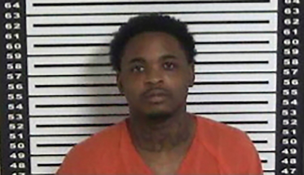 This photo provided by St. Landry Parish Sheriff's Office shows Keith Eli, 24, of Opelousas, one of three inmates who escaped from a southwestern Louisiana jail, Wednesday, Dec. 3, 2025. (St. Landry Parish Sheriff's Office via AP)