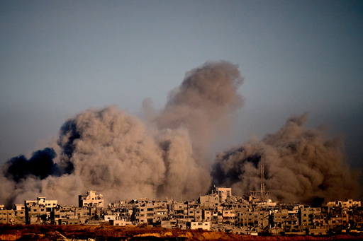 Smoke rises following an Israeli military strike in the northern Gaza Strip, seen from southern Israel, Wednesday, Oct. 8, 2025. (AP Photo/Emilio Morenatti) Smoke rises following an Israeli military strike in the northern Gaza Strip, seen from southern Israel, Wednesday, Oct. 8, 2025. (AP Photo/Emilio Morenatti)