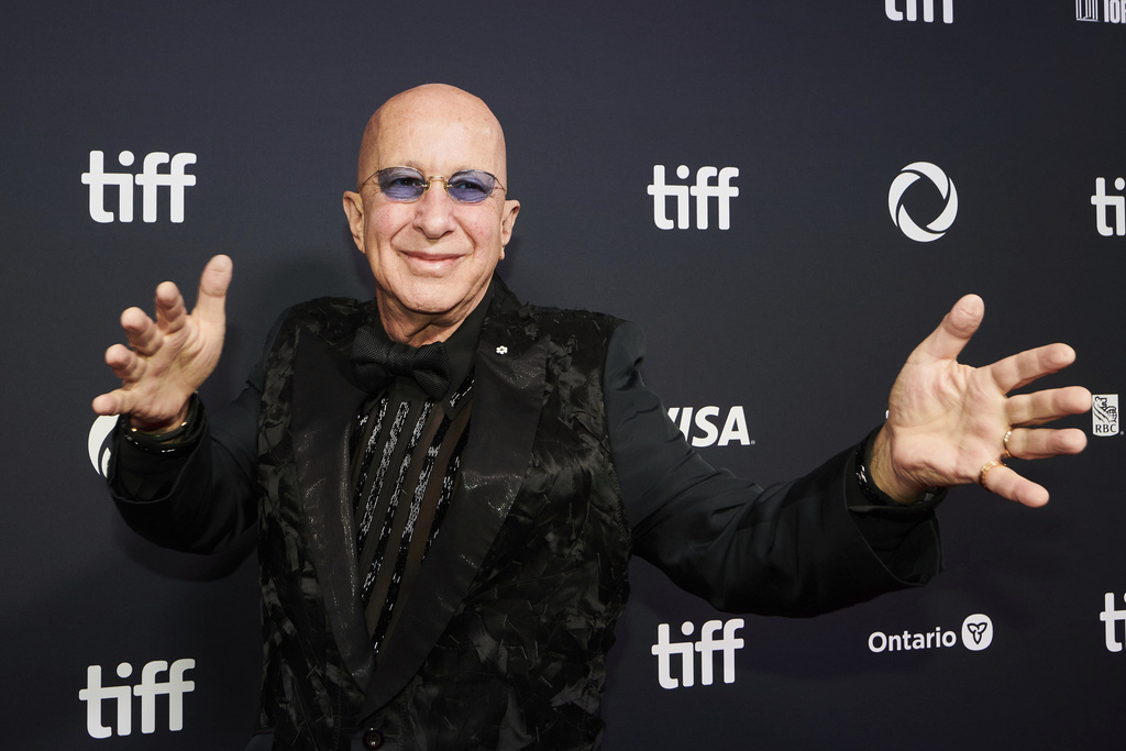 Musician Paul Shaffer is photographed on the red carpet for the film "John Candy: I Like Me" during the Toronto International Film Festival in Toronto, on Thursday, Sept. 4, 2025. (Sammy Kogan/The Canadian Press via AP)