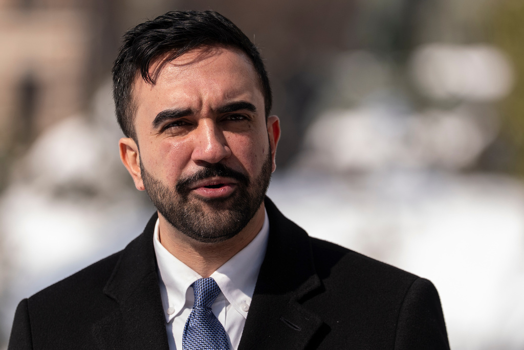 New York Mayor Zohran Mamdani speaks during a news conference in Morningside Heights, Wednesday, Feb. 25, 2026, in New York. (AP Photo/Yuki Iwamura)