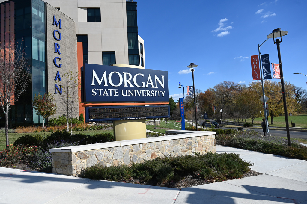 The Morgan State campus photographed Wednesday, Nov. 12, 2025, in Baltimore. (AP Photo/Gail Burton)