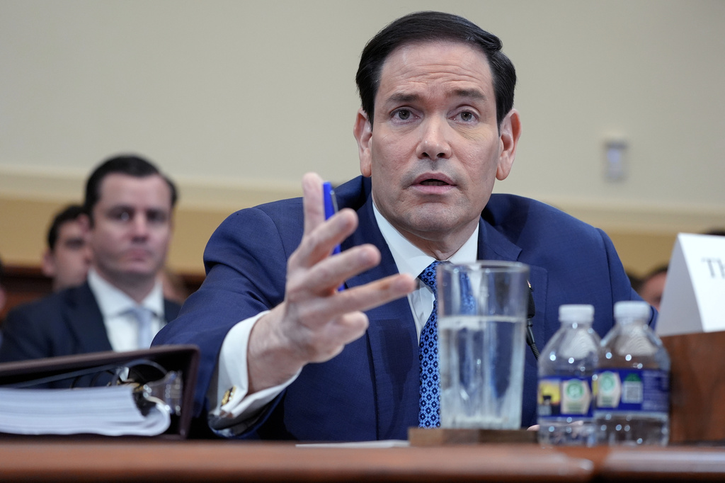 Secretary of State Marco Rubio speaks during a House Committee on Foreign Affairs hearing, Wednesday, June 3, 2026, on Capitol Hill, in Washington. (AP Photo/Mariam Zuhaib)