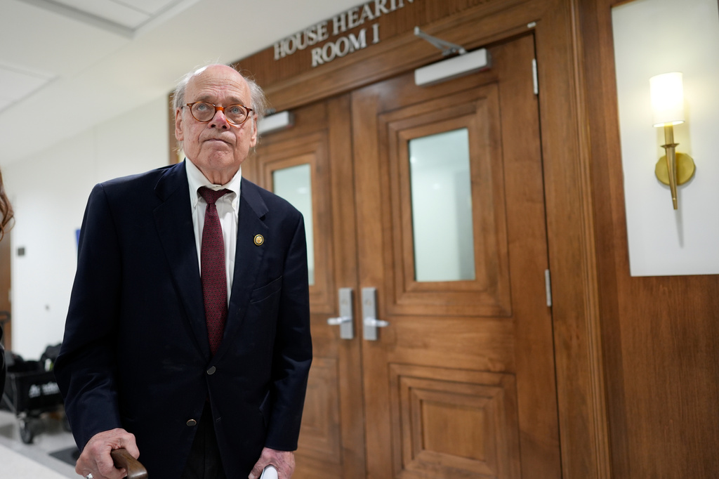 Rep. Steve Cohen, D-Tenn., of Memphis stands outside a House hearing room during a special session of the state legislature to redraw U.S. Congressional voting maps Wednesday, May 6, 2026, in Nashville, Tenn. (AP Photo/George Walker IV)