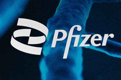 FILE - The Pfizer logo is displayed at the company's headquarters, Friday, Feb. 5, 2021, in New York. (AP Photo/Mark Lennihan, File) FILE - The Pfizer logo is displayed at the company's headquarters, Friday, Feb. 5, 2021, in New York. (AP Photo/Mark Lennihan, File)