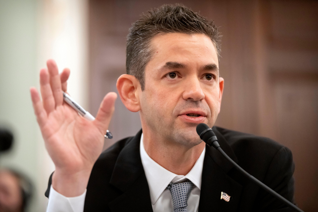 Jared Isaacman, President Donald Trump's pick to be NASA Administrator, speaks during a hearing of the Senate Commerce, Science, and Transportation on Capitol Hill, Wednesday, Dec. 3, 2025, in Washington. (AP Photo/Mark Schiefelbein)