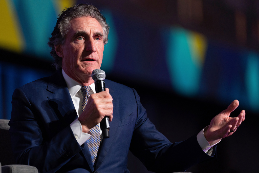FILE - Interior Secretary Doug Burgum speaks during the annual Alaska Sustainable Energy Conference on June 3, 2025, in Anchorage, Alaska. (AP Photo/Jenny Kane)