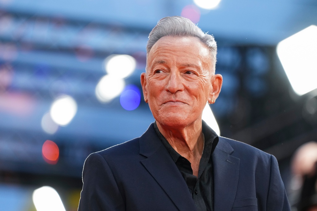 Bruce Springsteen poses for photographers upon arrival at the premiere of the film "Springsteen: Deliver Me From Nowhere" during the London film festival in London, Wednesday, Oct. 15, 2025. (Photo by Scott A Garfitt/Invision/AP)