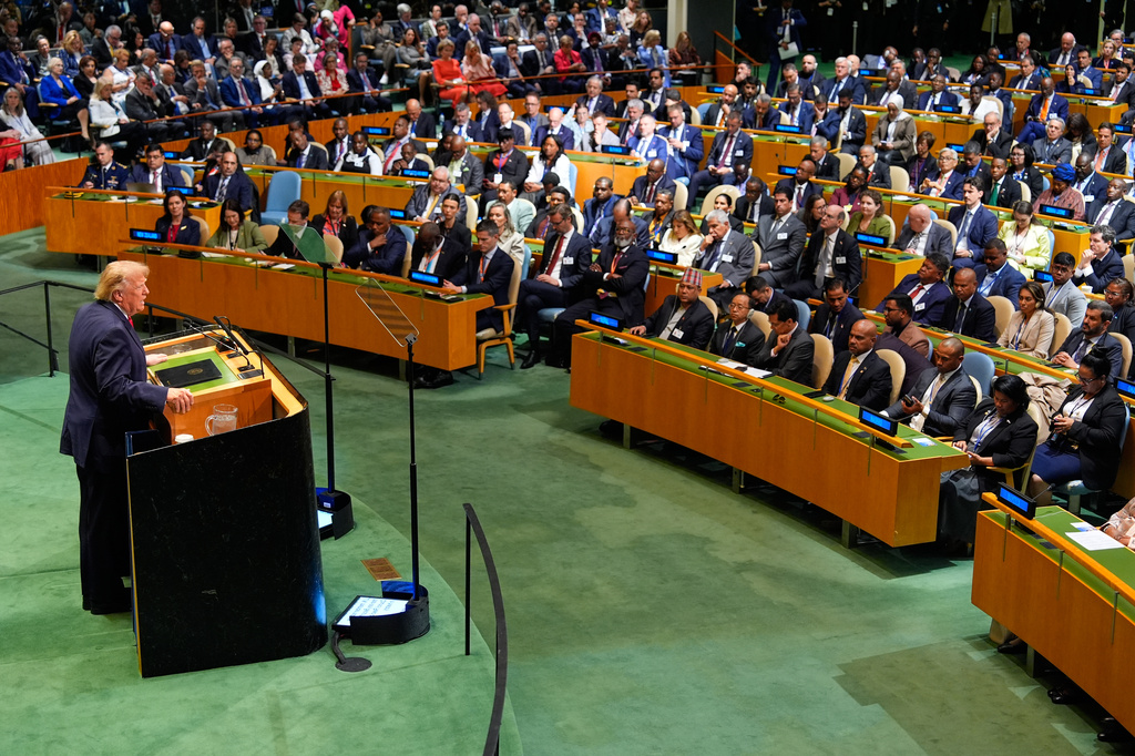 United States President Donald Trump speaks during the 81st session of the United Nations General Assembly at United Nations headquarters, Tuesday, Sept. 22, 2026. (AP Photo/Yuki Iwamura)