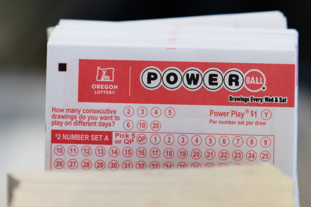 FILE - Powerball lottery tickets are sold at a convenience store, Dec. 22, 2025, in Portland, Ore. (AP Photo/Jenny Kane, File)