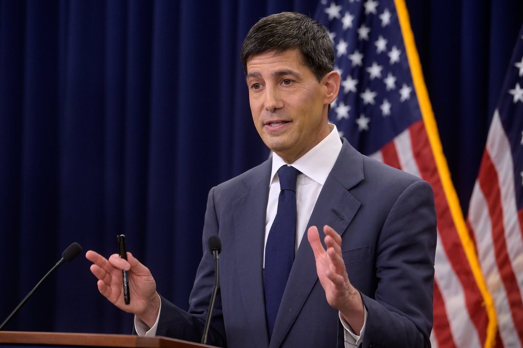 Federal Reserve Chairman Kevin Warsh speaks during a news conference following the Federal Open Market Committee meeting, Wednesday, June 17, 2025, in Washington. (AP Photo/Rod Lamkey, Jr.)