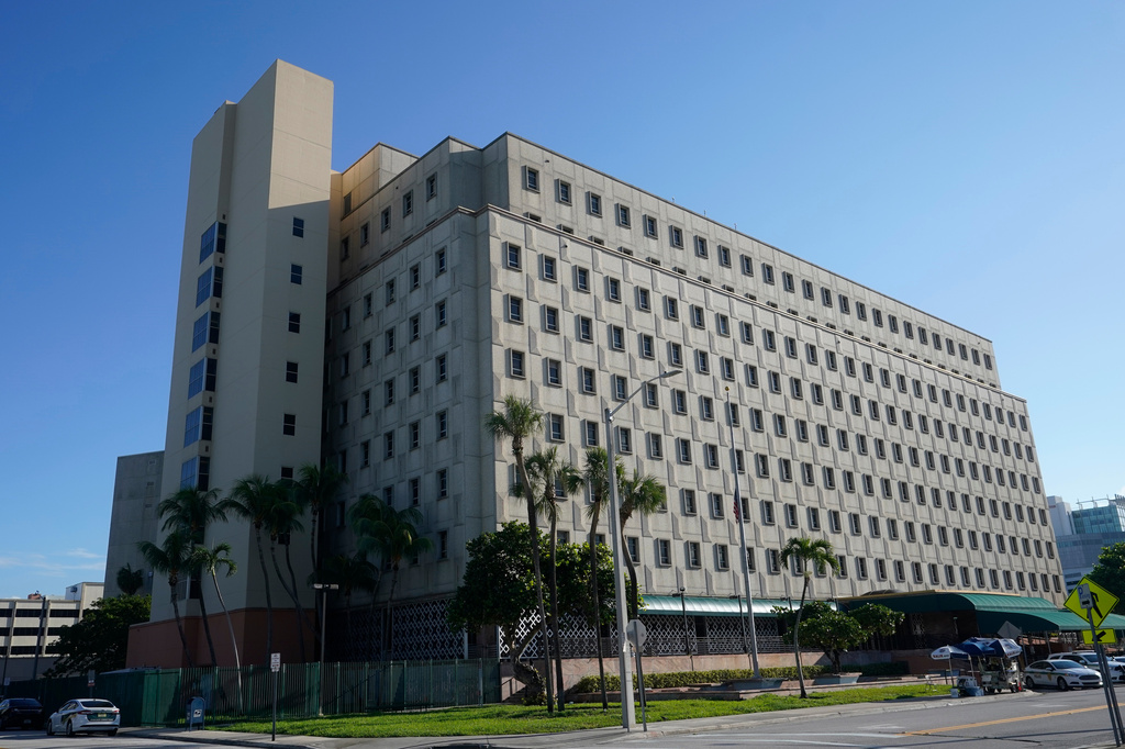 FILE - The Richard E. Gerstein Justice Building is seen, Sept. 20, 2022, in Miami. (AP Photo/Wilfredo Lee, File)