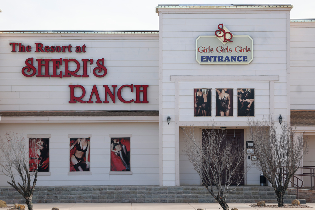 Sheri's Ranch, a brothel, is shown on Thursday, Feb. 12, 2026, in Pahrump, Nev. (AP Photo/Ian Maule)