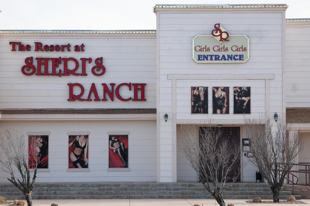 Sheri's Ranch, a brothel, is shown on Thursday, Feb. 12, 2026, in Pahrump, Nev. (AP Photo/Ian Maule)