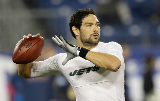 FILE - New York Jets quarterback Mark Sanchez warms up before an NFL football game between the Jets and the Tennessee Titans on Monday, Dec. 17, 2012, in Nashville, Tenn. (AP Photo/Wade Payne, File) FILE - New York Jets quarterback Mark Sanchez warms up before an NFL football game between the Jets and the Tennessee Titans on Monday, Dec. 17, 2012, in Nashville, Tenn. (AP Photo/Wade Payne, File)