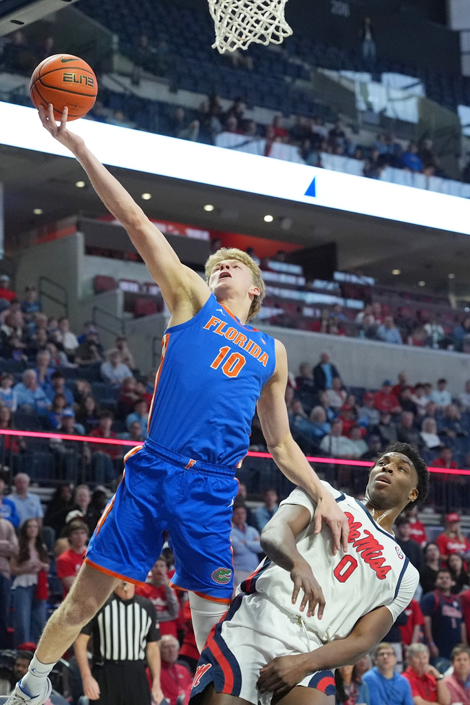 Condon pours in 24 as No. 12 Florida rolls past Ole Miss 94-75, tightening SEC grip