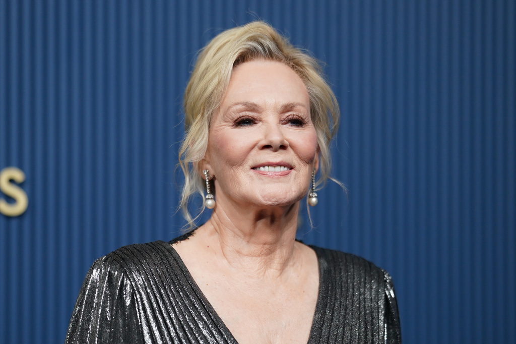 Jean Smart arrives at the 78th Emmy Awards on Monday, Sept. 14, 2026, at the Peacock Theater in Los Angeles. (Photo by Richard Shotwell/Invision/AP)