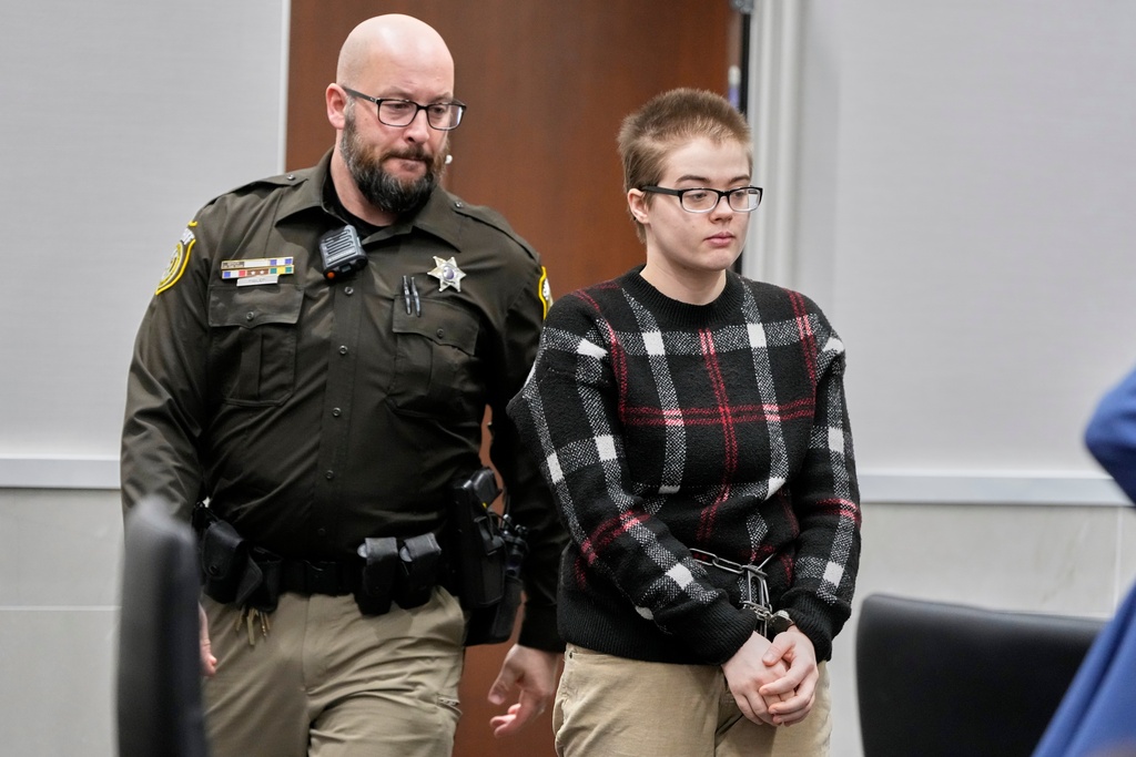 FILE - Morgan Geyser appears in a Waukesha County courtroom Jan. 9, 2025, in Waukesha, Wis. (AP Photo/Morry Gash, File)