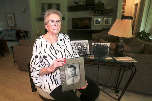 FILE - June West Brandt, 93, holds a photo displaying her brother, William Durham West Jr., who was killed in World War II, Aug. 27, 2025, in Richmond, Texas. (AP Photo/Lekan Oyekanmi, File) FILE - June West Brandt, 93, holds a photo displaying her brother, William Durham West Jr., who was killed in World War II, Aug. 27, 2025, in Richmond, Texas. (AP Photo/Lekan Oyekanmi, File)