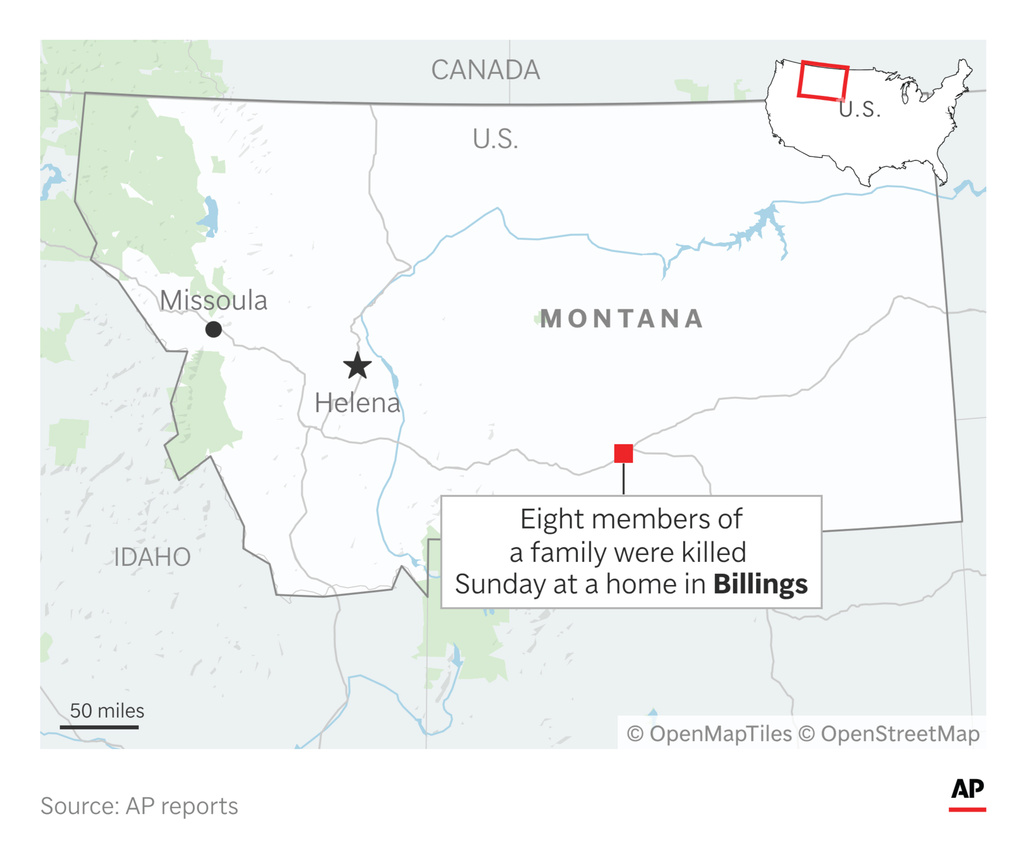 Authorities say a man killed eight members of a family before turning the gun on himself. (AP Digital Embed)