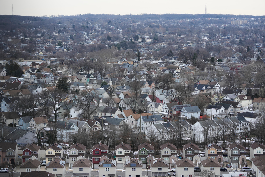 Staten Island is seen in New York, Friday, Jan. 23, 2026. (AP Photo/Seth Wenig)