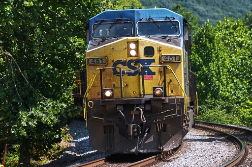 FILE - A CSX freight pulls through Ohiopyle, Pa., on Tuesday, Aug. 19, 2025. (AP Photo/Gene J. Puskar, File) FILE - A CSX freight pulls through Ohiopyle, Pa., on Tuesday, Aug. 19, 2025. (AP Photo/Gene J. Puskar, File)