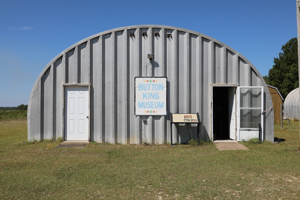 Dalton Stevens' button museum in Bishopville, S.C., on Tuesday, Sept. 9, 2025. (AP Photo/Jeffrey Collins)